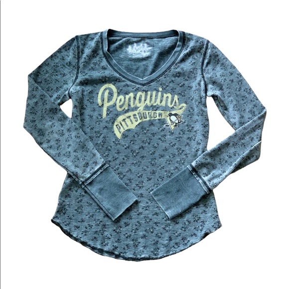 Pittsburgh Penguins TOUCH by Alyssa Milano Thermal Shirt Size S - Picture 1 of 10